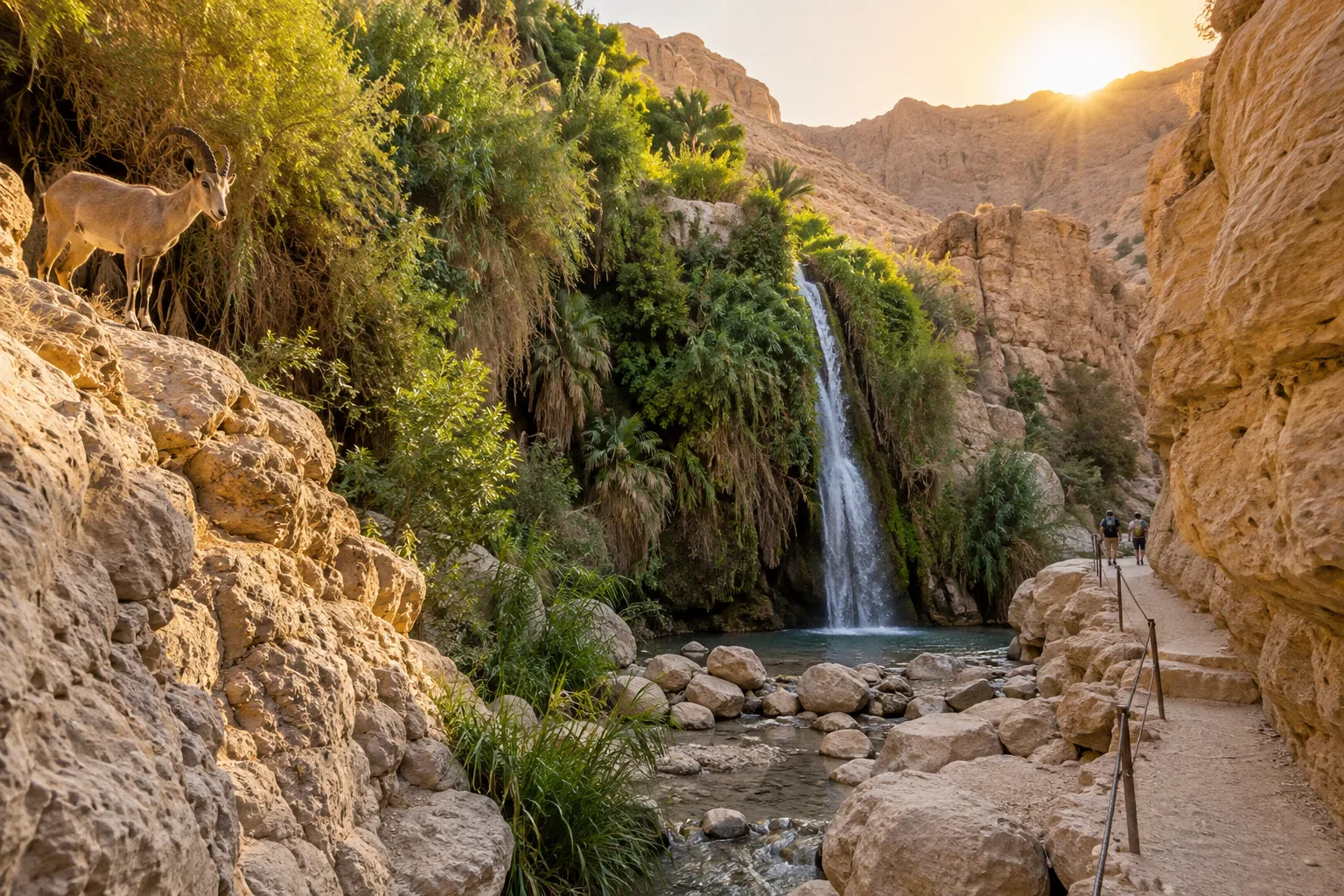 Národní park Ein Gedi: průvodce trasami k biblickým vodopádům